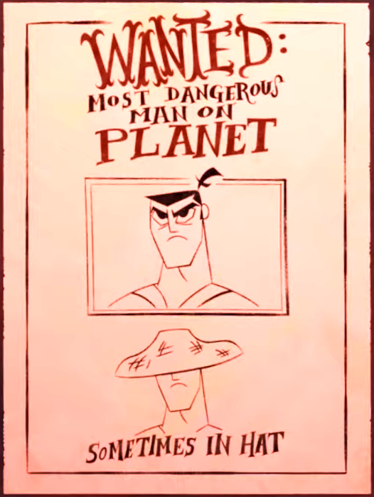 Wanted Poster of Samurai Jack